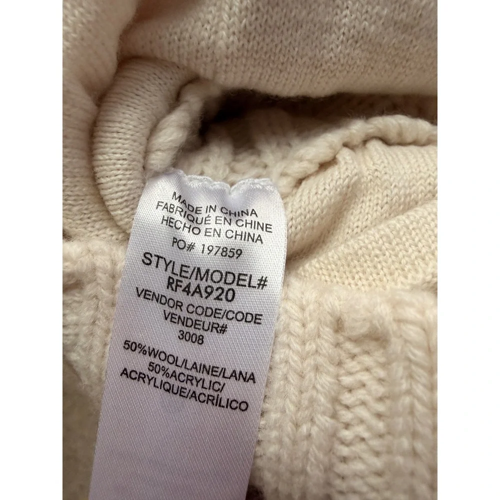 Splendid‎ Collection Cream Cable Knit Mini Skirt L G G RF4A920